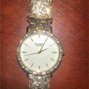 Kate Spade Gold Sequin Leather Strap